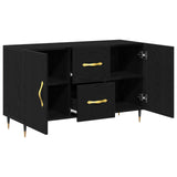 Sideboard Black Oak 100X36X60 Cm Engineered Wood
