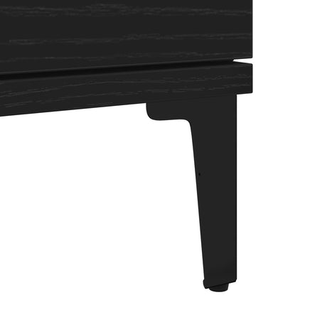 Sideboard Black Oak 60X35X70 Cm Engineered Wood