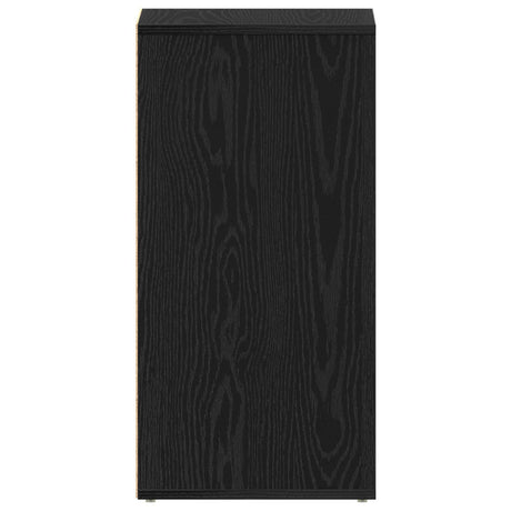 Shoe Cabinet In Black Oak - 32X35X70 Cm, Made Of Engineered Wood