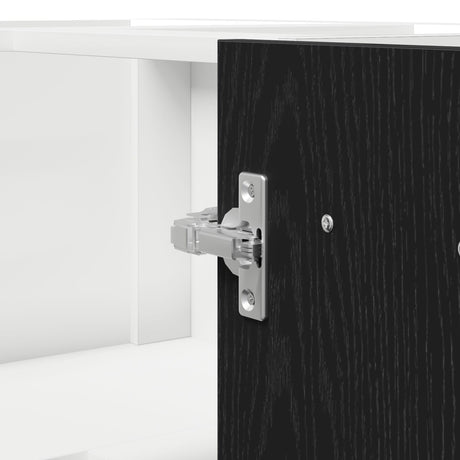 Black Oak Corner Bottom Cabinet - 75.5X75.5X81.5 Cm, Made Of Engineered Wood