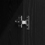 Black Oak Wardrobe 80X52X180 Cm Made Of Engineered Wood