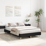 Bed Frame 135X190 Cm Black Oak Engineered Wood