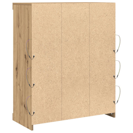 Sideboard With Led Lights Artisan Oak 41X37X100 Cm