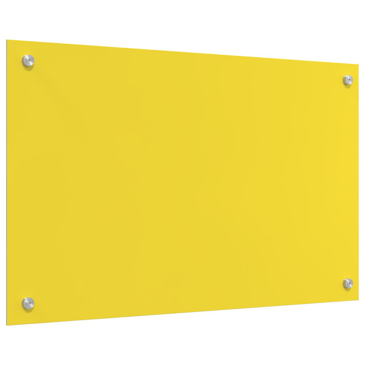 Kitchen Backsplash In Yellow - 80X50X0.6 Cm Tempered Glass