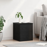 Storage Box In Black Oak - 40X42X46 Cm - Made Of Engineered Wood