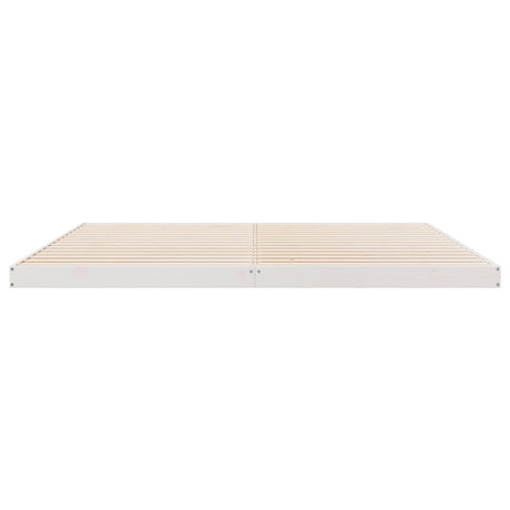 Floor Bed Frame 180X210 Cm Solid Wood Pine