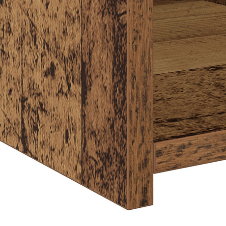 Highboard Old Wood 30X42,5X185 Cm Engineered Wood