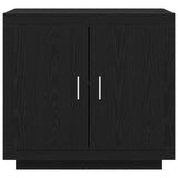 Sideboard Black Oak 80X40X75 Cm Engineered Wood