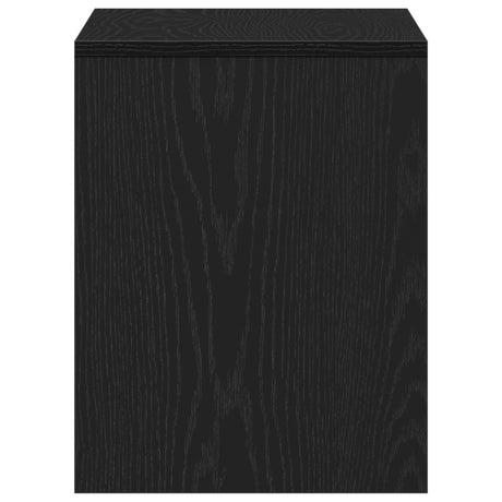 Dressing Stool Black Oak 70X35X45 Cm Engineered Wood