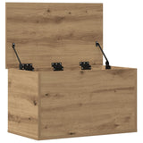 Storage Box With Lid Artisan Oak 60X35X35 Cm Engineered Wood