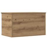 Storage Box With Lid Artisan Oak 60X35X35 Cm Engineered Wood