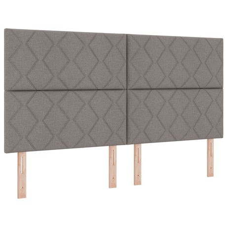 Bed Frame In Taupe, 180X200 Cm, Fabric