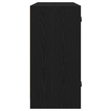 Sideboard Black Oak 102X37X75,5 Cm Engineered Wood