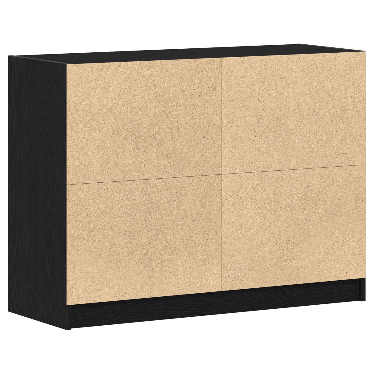 Sideboard Black Oak 102X37X75,5 Cm Engineered Wood