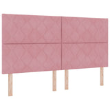 Bed Frame Pink 180X200 Cm Velvet