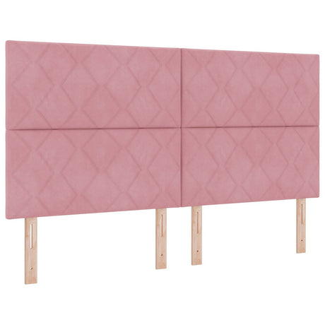Bed Frame Pink 180X200 Cm Velvet