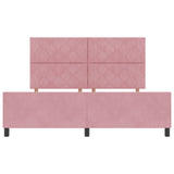 Bed Frame Pink 180X200 Cm Velvet