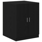 Washing Machine Cabinets 2 Pcs Black Oak 70.5X71.5X181.5 Cm Engineered Wood,  Washing Machine Cabinet - Black Oak - 70.5X71.5X91.5 Cm - Made Of Engineered Wood