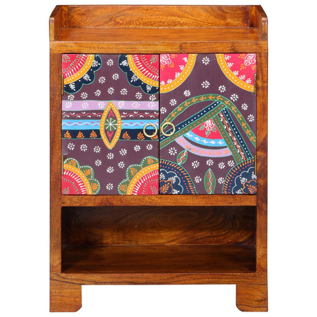 Shoe Cabinet 55X35X75 Cm Solid Wood Acacia