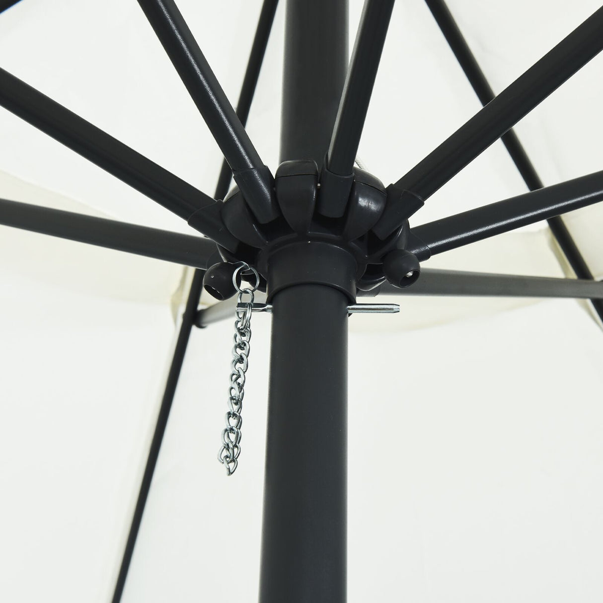 Garden Umbrella 395X245 Cm White