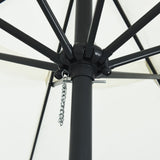 Garden Umbrella 395X245 Cm White