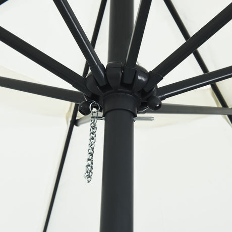 Garden Umbrella 395X245 Cm White
