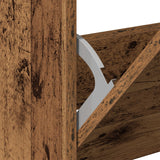 Shoe Cabinet Old Wood 80X21X125,5 Cm Engineered Wood