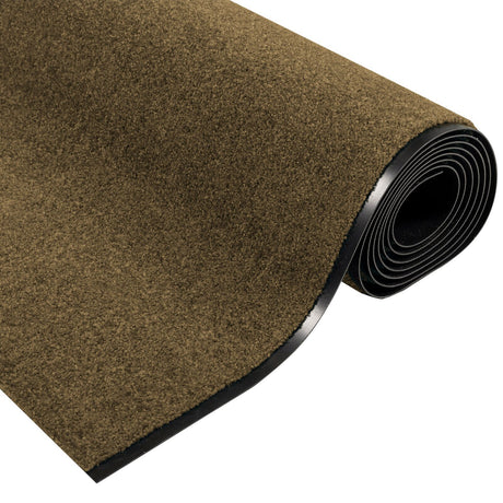 Washable Doormat In Brown, 120X350 Cm