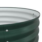 Garden Raised Bed Green 320X80X81 Cm Galvanized Steel