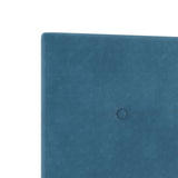 Bed Frame Dark Blue 140X190 Cm Velvet