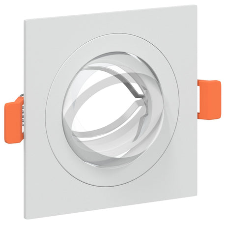 Recessed Spotlights 6 Pcs Square Gu10 White 91X91 Mm