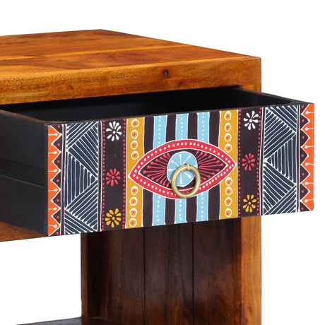 Side Cabinet 40X35X45 Cm Solid Wood Acacia