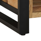 Shoe Bench 100X40X50 Cm Solid Wood Rough Mango