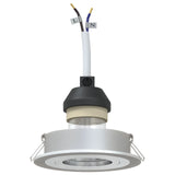 Recessed Spotlights 6 Pcs Round Gu10 Silver Ø91 Mm