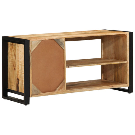 Shoe Bench 100X40X50 Cm Solid Wood Rough Mango