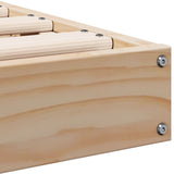 Floor Bed Frame White 100X220 Cm Solid Wood Pine