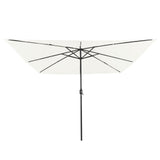 Square Garden Parasol With Led Lights 295X245 Cm White