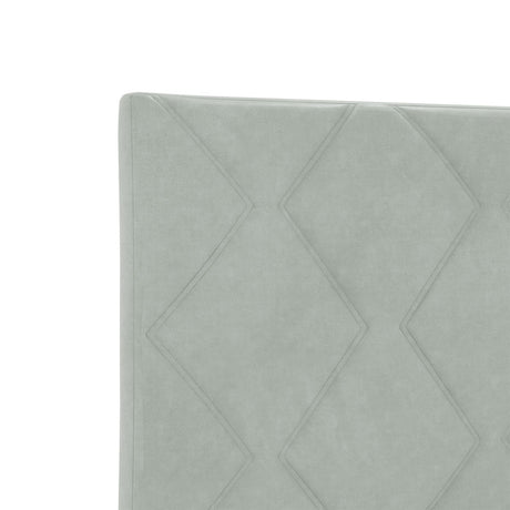 Bed Frame Light Grey 200X200 Cm Velvet