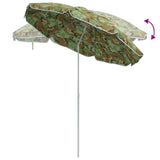 Beach Parasol With Aluminium Pole Camouflage 240 Cm