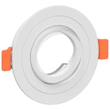 Recessed Spotlights 24 Pcs Round Gu10 White Ø91 Mm