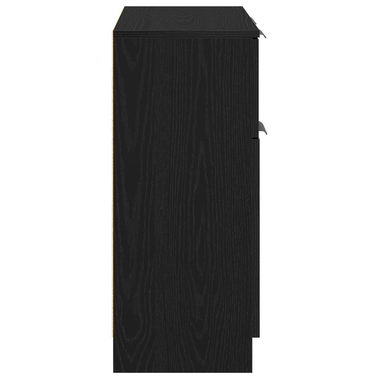Black Oak Sideboard 60X30X70 Cm Engineered Wood