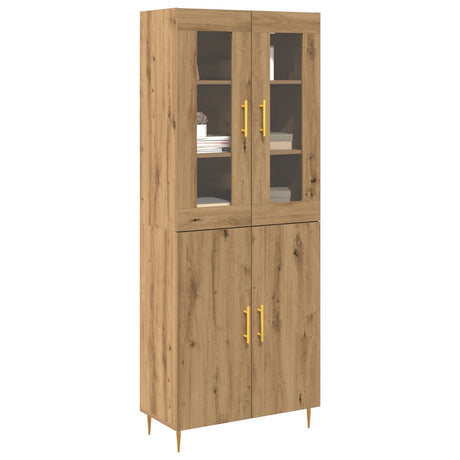 Highboard Artisan Oak 69.5X34X180 Cm Engineered Wood