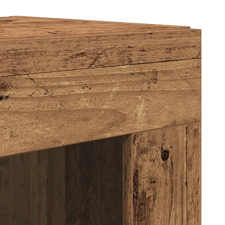 Sideboard With Wall Cabinet Old Wood Engineered Wood