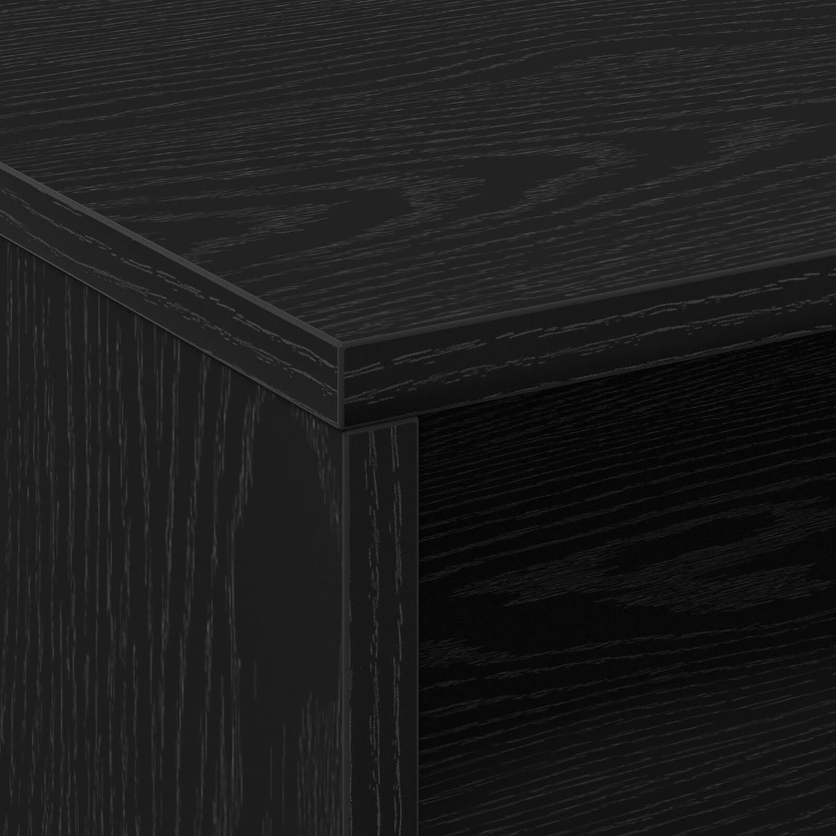 Rolling Cabinet Black Oak 55X40X91 Cm Engineered Wood