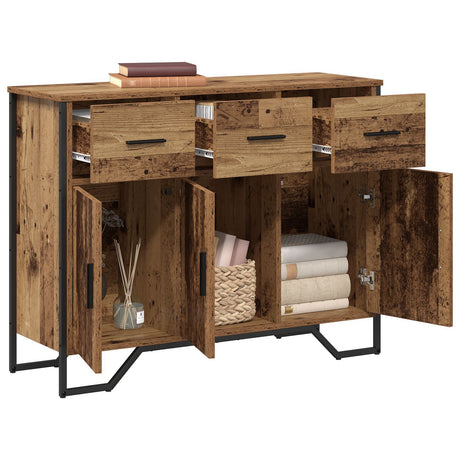 Sideboard Old Wood Oak 97X32.5X74.5 Cm Engineered Wood