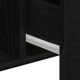 Black Oak Sideboard - 100 X 36 X 60 Cm - Made Of Engineered Wood