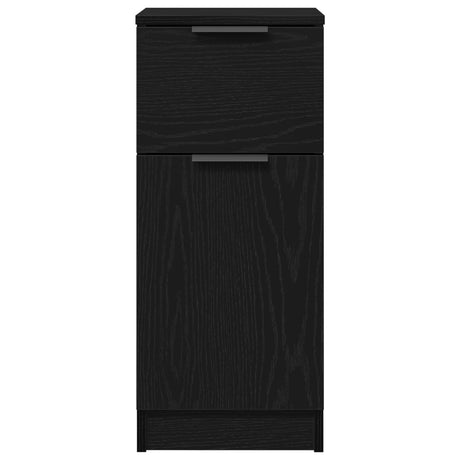 Black Oak Sideboard 30X30X70 Cm Mdf
