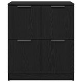 Black Oak Sideboard - 60 X 30 X 70 Cm - Made Of Engineered Wood