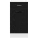 Drawer Bottom Cabinet - Black Oak, 40X46X81.5 Cm, Made Of Engineered Wood
