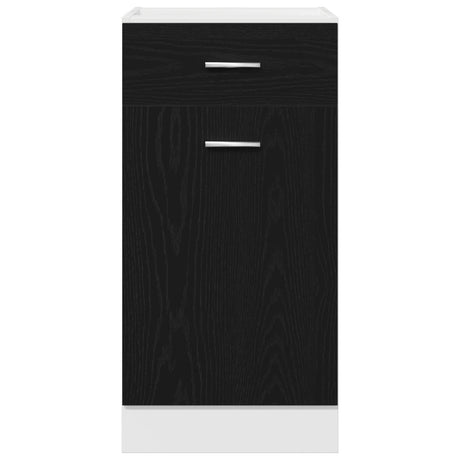 Drawer Bottom Cabinet - Black Oak, 40X46X81.5 Cm, Made Of Engineered Wood